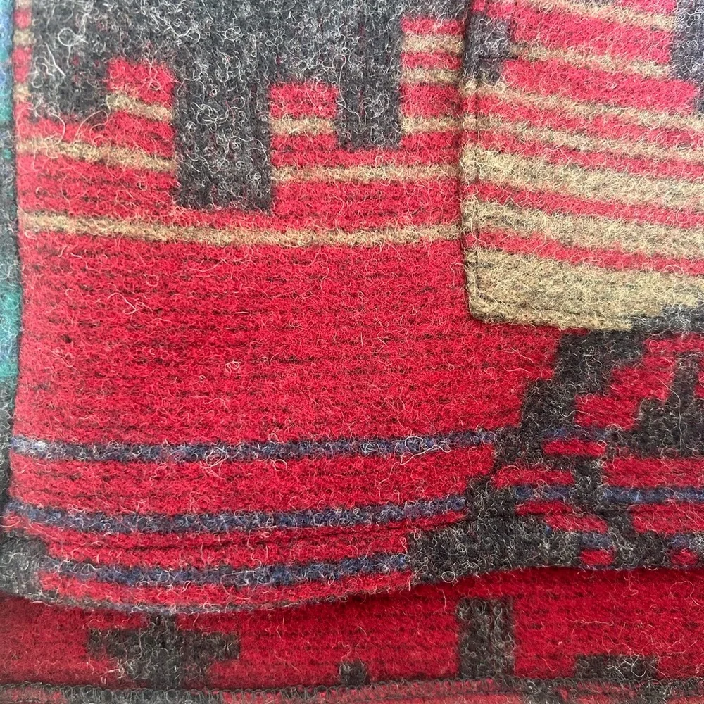 Vintage Woolrich Aztec Print Hooded Poncho - Picture 10 of 16